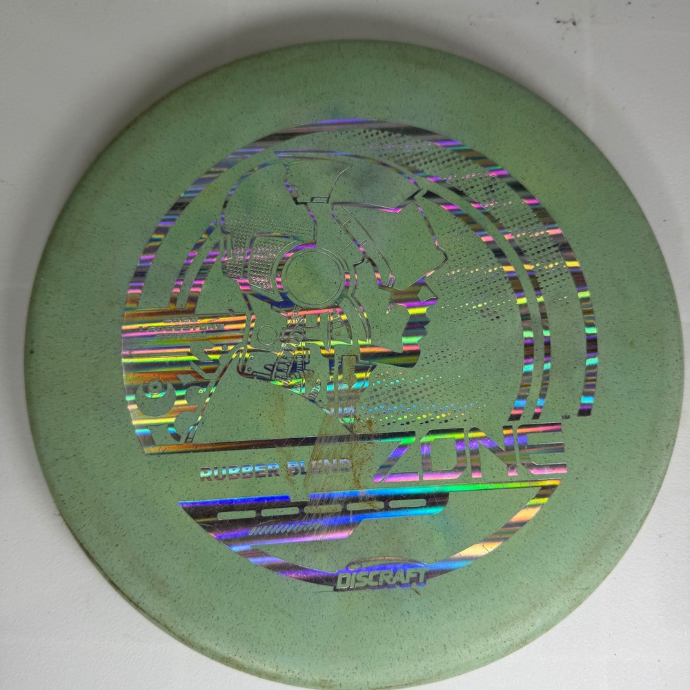 Discraft Zone LE Rubber Blend Disc Golf 173-174g Mint Green Holographic Stamp